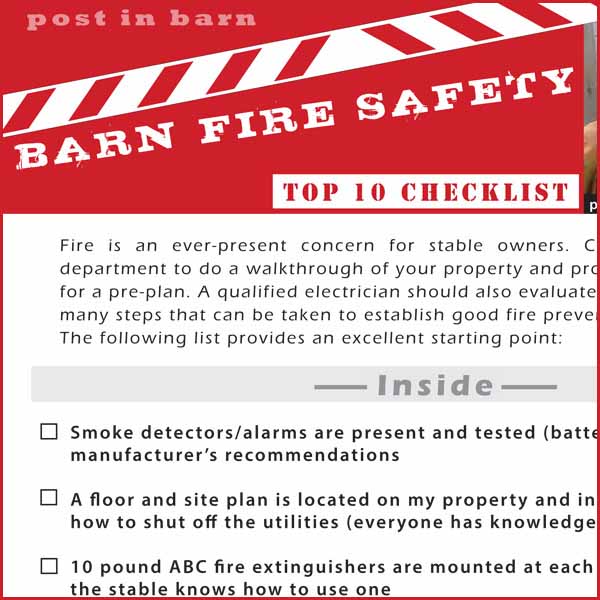 Barn Fire Saftey – Top 10 Checklist - KPP