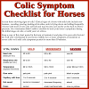 Colic Symptoms Checklist for Horses - KPP